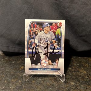 Aaron Judge Autographed Card Topps Bowman Baseball Card New York Yankees Auto No COA RARE