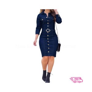 fitted denim pencil dress Rylie Denim Strapless Fringe Mini Dress - XL Size - Women's Dresses