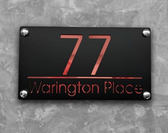 3D Hollow Acrylic House Number Sign With Ornamental Mashallah Luxe Design – Custom Laser Engraved Address Plaque For Wall, Matte Finish Floating Door Number Plate (White Silver