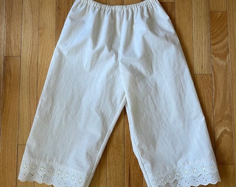 Child’s size Kirsten’s Pantalettes - authentic reproduction, girls size small