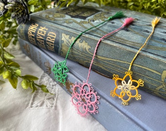 Tatted Bookmarks - Spring Awakens