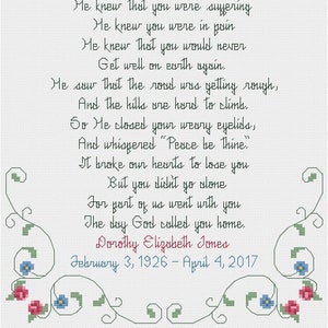 God&#39;s Garden GEPERSONALISEERD pdf-kruissteekpatroon