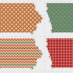 Iowa cross stitch sampler - PDF pattern INSTANT DOWNLOAD
