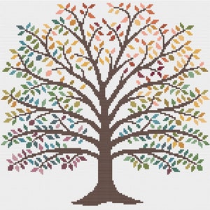 Temperature Tree cross stitch pattern PDF - INSTANT DOWNLOAD