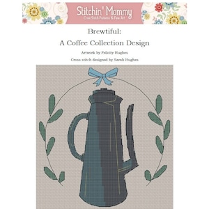PRINT COPY - Brewtiful: A Coffee Collection Design cross stitch pattern