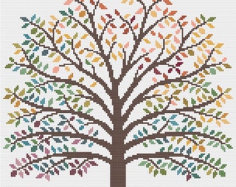 Temperature Tree cross stitch pattern PDF - INSTANT DOWNLOAD