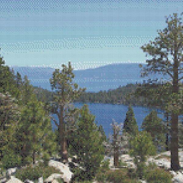 Lake Tahoe Cross Stitch Pattern Etsy