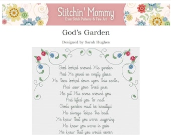 PRINT COPY - God's Garden cross stitch pattern