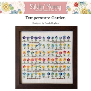 PRINT COPY - Temperature Garden cross stitch pattern