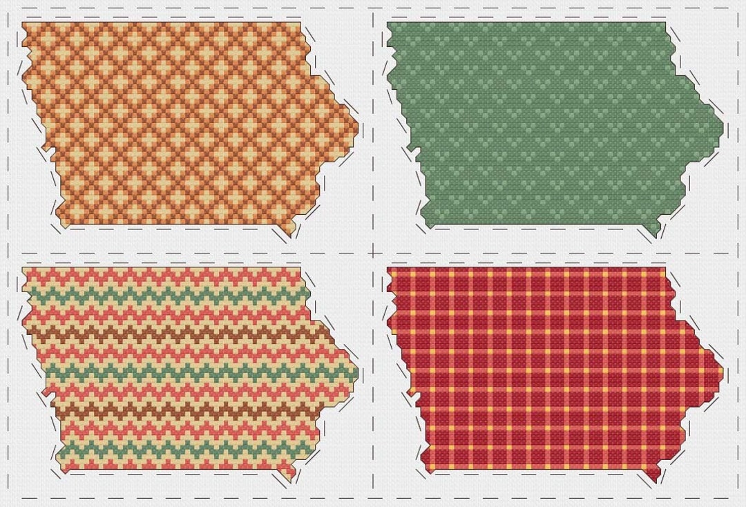 Iowa Cross Stitch Sampler - PDF Pattern INSTANT DOWNLOAD - Etsy