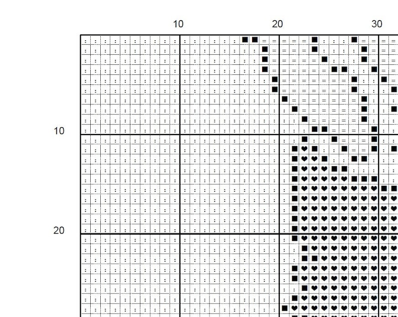USA Map Tracker Cross Stitch Pattern PDF Pattern Instant Etsy