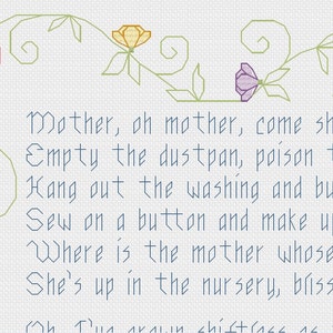 Babies Don&#39;t Keep cross stitch pattern PDF - INSTANT DOWNLOAD