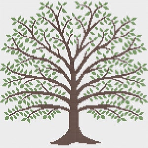 PRINT COPY Temperature Tree cross stitch pattern image 3