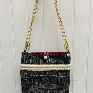 Tweed and Pearl Bag - Etsy display picture 1