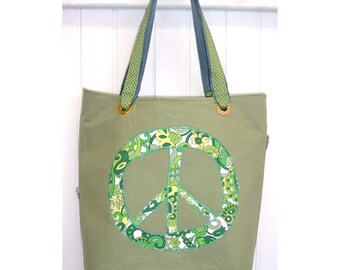 Fabric Peace Tote