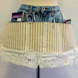 Vintage Jeans Half Apron
