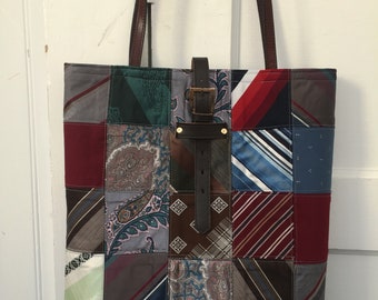 SILK TIE PATCHWORK Purse Custom Order