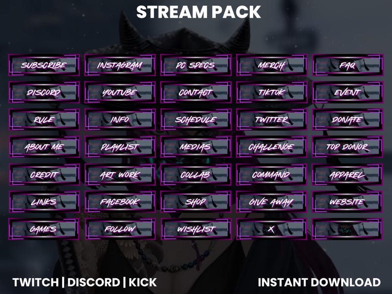 Samurai Girl Stream Pack | Anime Samurai Alerts | Warrior| Webcam ...