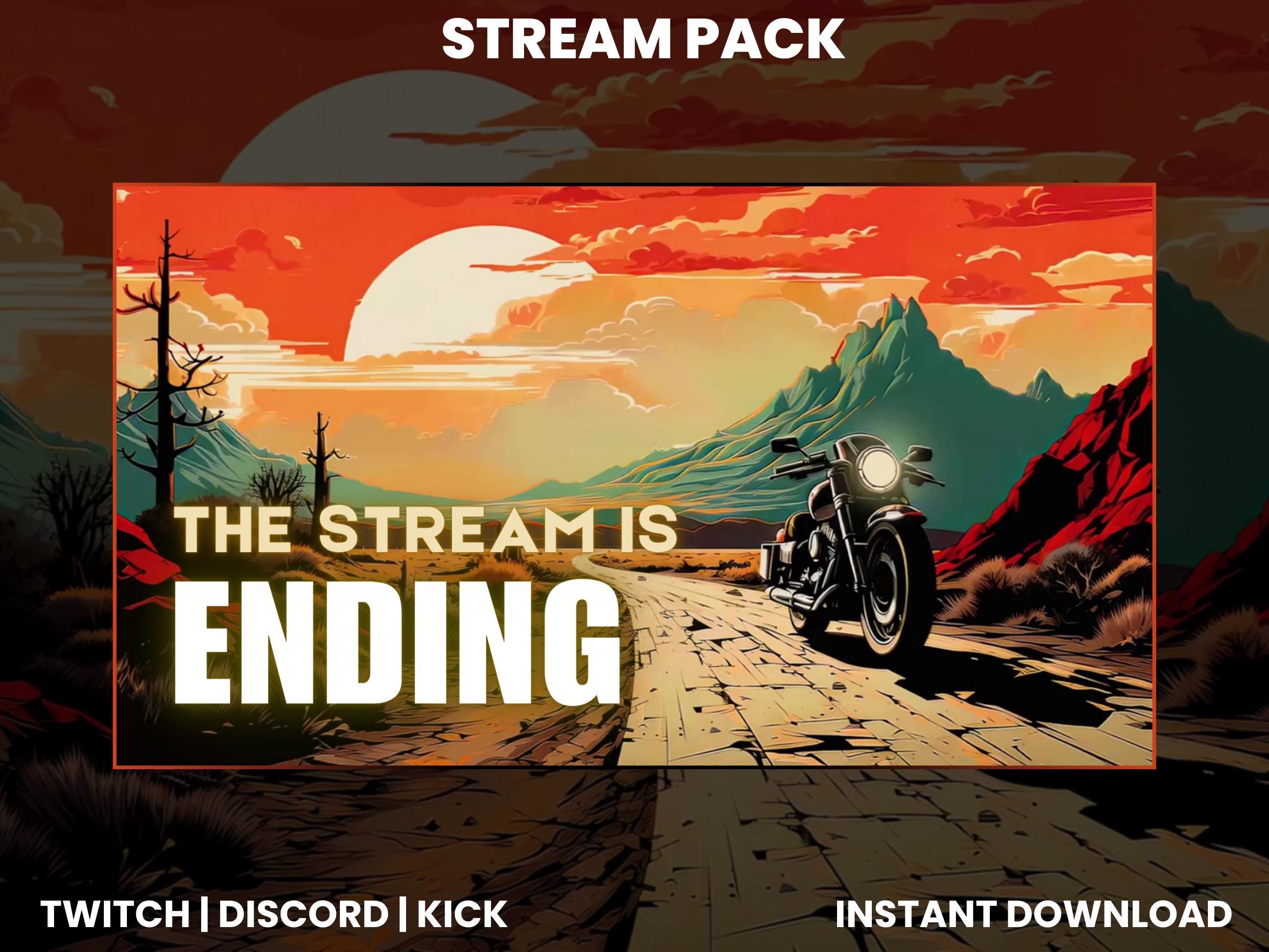 Stream Motorcycle Motorcycle Twitch Stream Pack | Animated Retro Overlays - Etsy