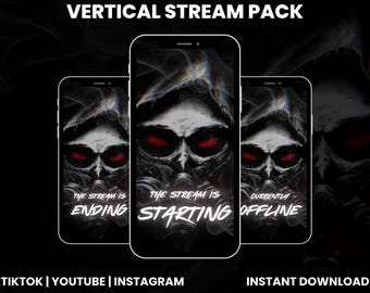 Gas Mask Stream Pack | Animated Twitch Overlay, Screens & Panels |