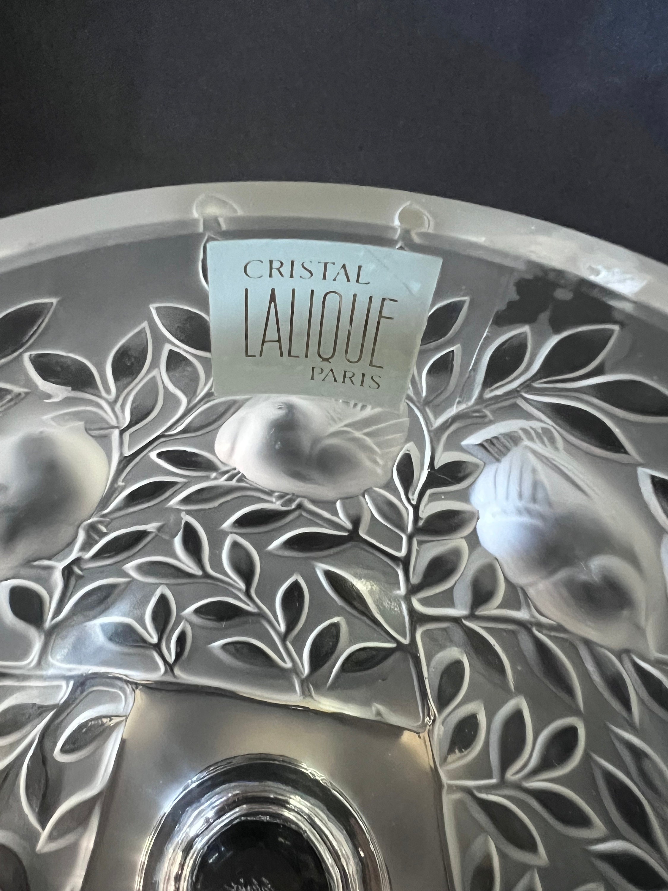 Lalique Crystal Birds & Branches Crystal Vase - Etsy