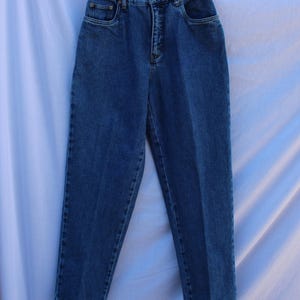 Vintage 90s Bill Blass Jeans - Size 10 High Waisted Tapered Leg Easy Fit Denim - Made in South Africa Y2K Mom Jeans