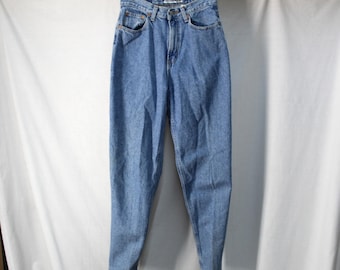 Jeans GAP de mezclilla estilo años 90 - Talla 8 de mujer - Jeans estilo mom de tiro alto - Hechos en EE. UU. - Lavado claro, pierna cónica