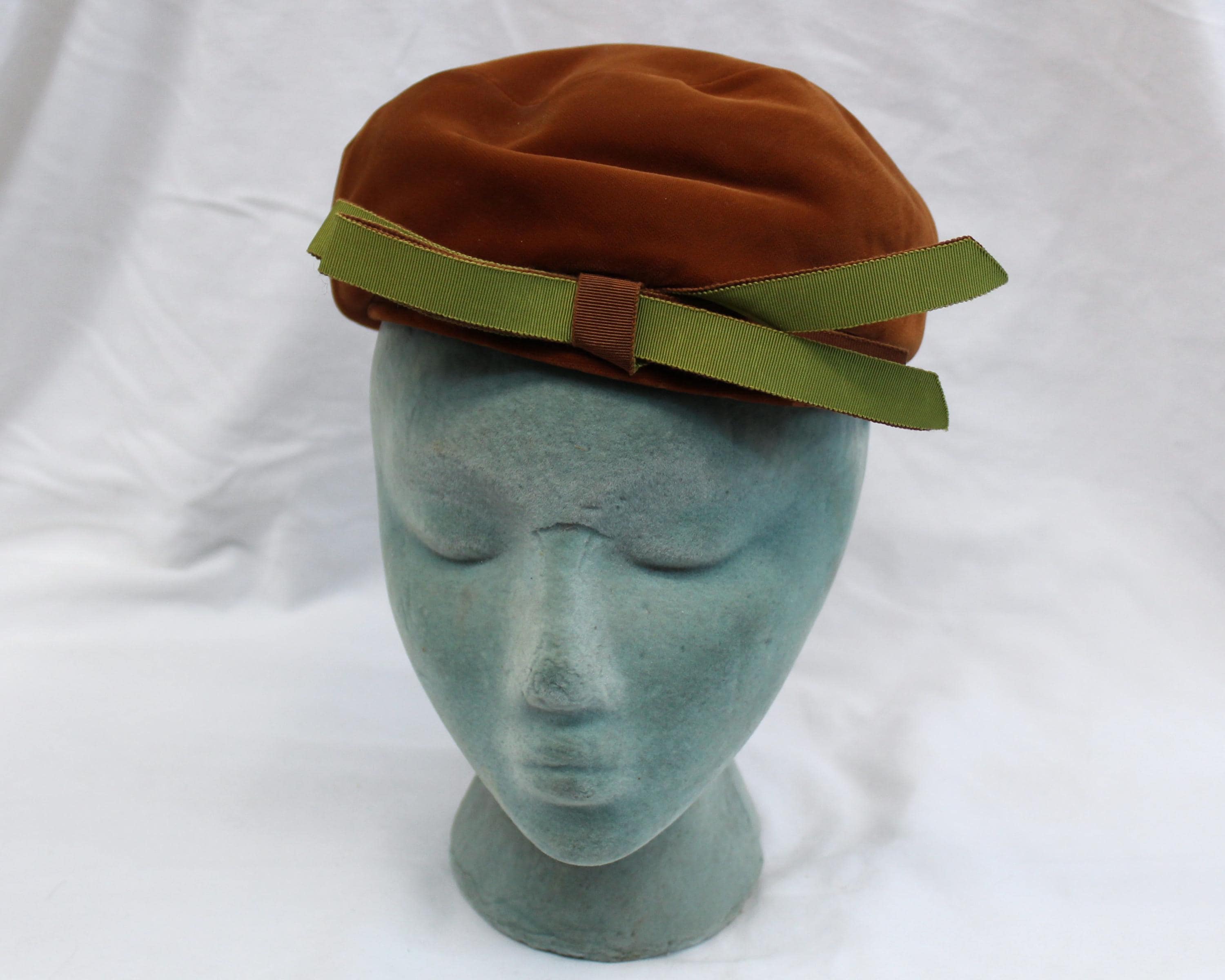 Vintage 1960s Mr John Jr Hat Gray White Striped Beret Cap Mod Mid Century Mr John Jr Vintage Hat - Etsy main image 2