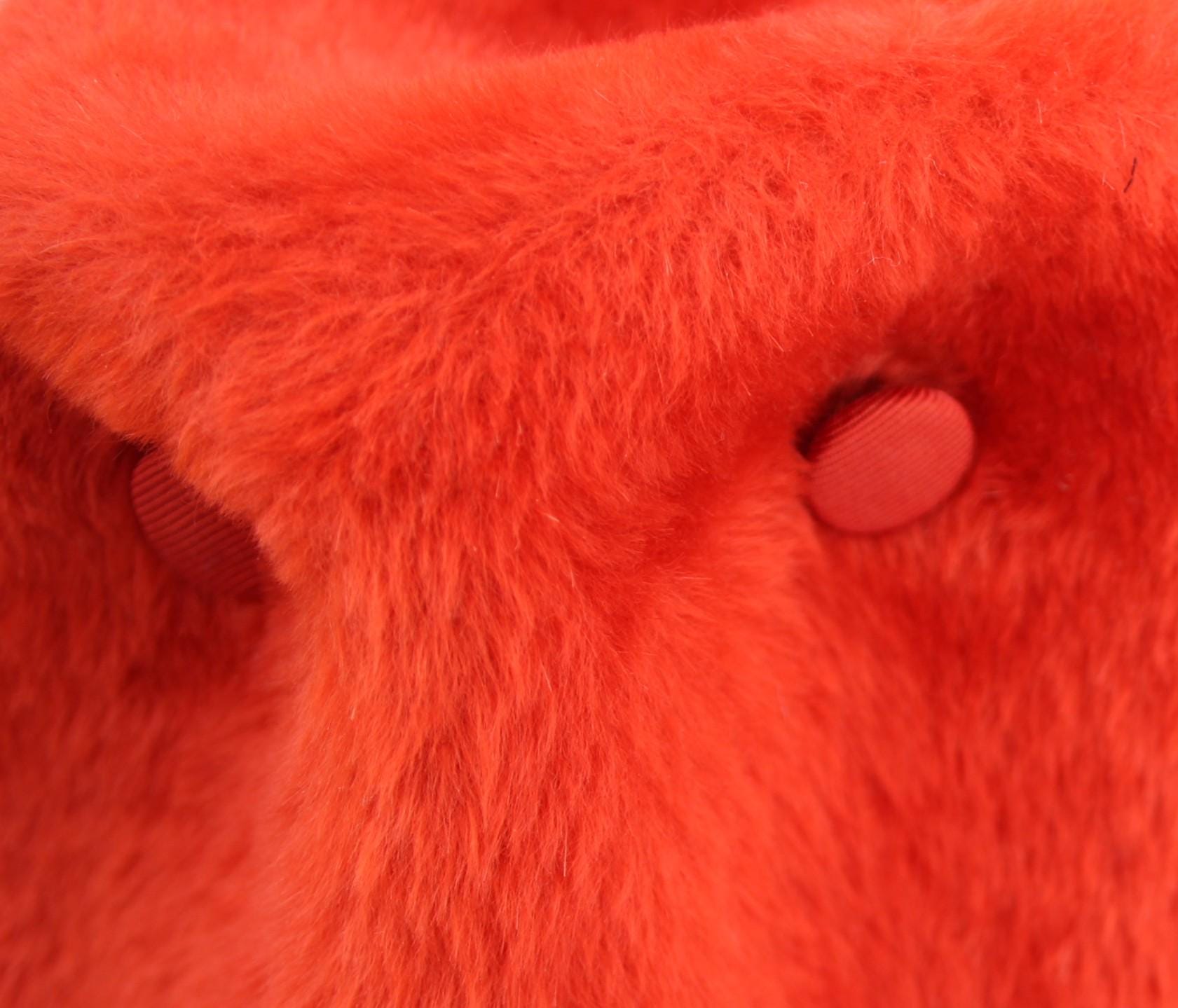 1960s Orange Faux Fur Bucket Hat: Merveille Mod Style, Union  display picture 1