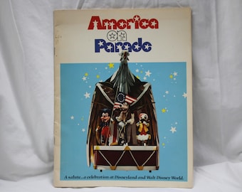 Vintage 1975 Disney Souvenir Buch - America on Parade Bicentennial Programm