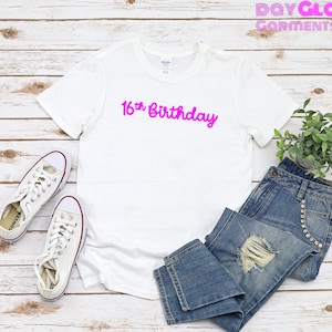 Maglietta per il 16° compleanno / Maglietta per i 16 anni / Maglietta per la festa del 16° compleanno / Maglietta per il sedicesimo compleanno / Maglietta per adolescenti / Regalo per sedicenni