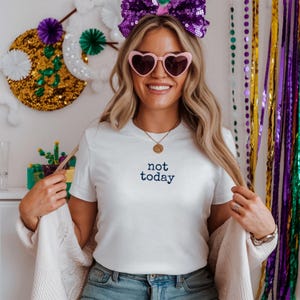 Not Today T-shirt | Sarcastic T-Shirt | Anti-Social T-Shirt | Relatable Slogan Tee | Funny Introvert Gift | Introvert T-Shirt | JOMO Tee