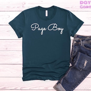 Page Boy T-Shirt | Wedding Party Page Boy | Wedding T-Shirt | Cute Page Boy Tee | Page Boy Gift | Kids Page Boy Tee | Page Boy Tee
