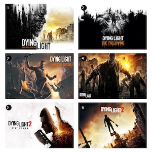 Dying Light Poster Gaming Art Print Game Poster High Quality Print , Canvas Posters,home decorations,wall art, home decor, holiday gifts.