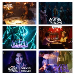 Agatha All Along Posters, movie posters of 2024, home decorations, Movie posters, Canvas Posters,wall art, home decor, holiday gifts.