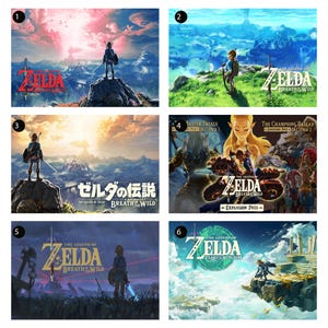 The Legend of Zelda Breath of the Wild  Game Poster , Art Print, Canvas Posters,home decorations,wall art, home decor, holiday gifts.