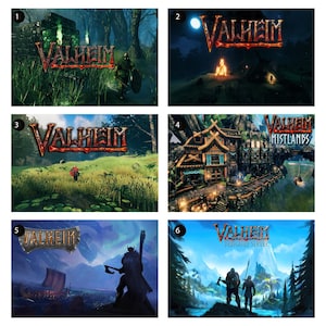 Valheim Fan Art Poster, Game Poster High Quality Print , Art Print, Canvas Posters,home decorations,wall art, home decor, holiday gifts.