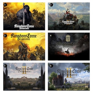 Kingdom Come Deluxe Game Poster Hochwertiger Druck, Leinwand Poster, Hausdekoration, Wandkunst, Wohnkultur, Weihnachtsgeschenke.