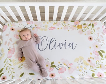 personalized mini crib sheets
