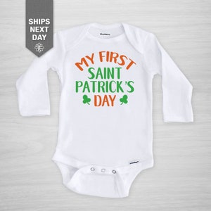 My First St. Patrick&#39;s Day Onesie®, Gerber Onesie®, lucky clover, Saint Patricks Day, St. Paddy&#39;s Day