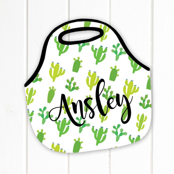 monogrammed lunch tote