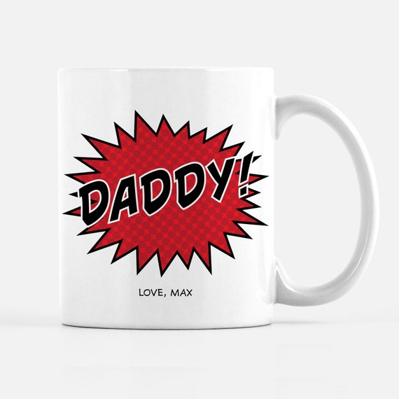 Download Father S Day Mug Best Dad Ever Red Superhero Papa Grandpa Dad Birthday Gift For Dad Personalized With Names Coffee Mug By Pipsy Com Catch My Party
