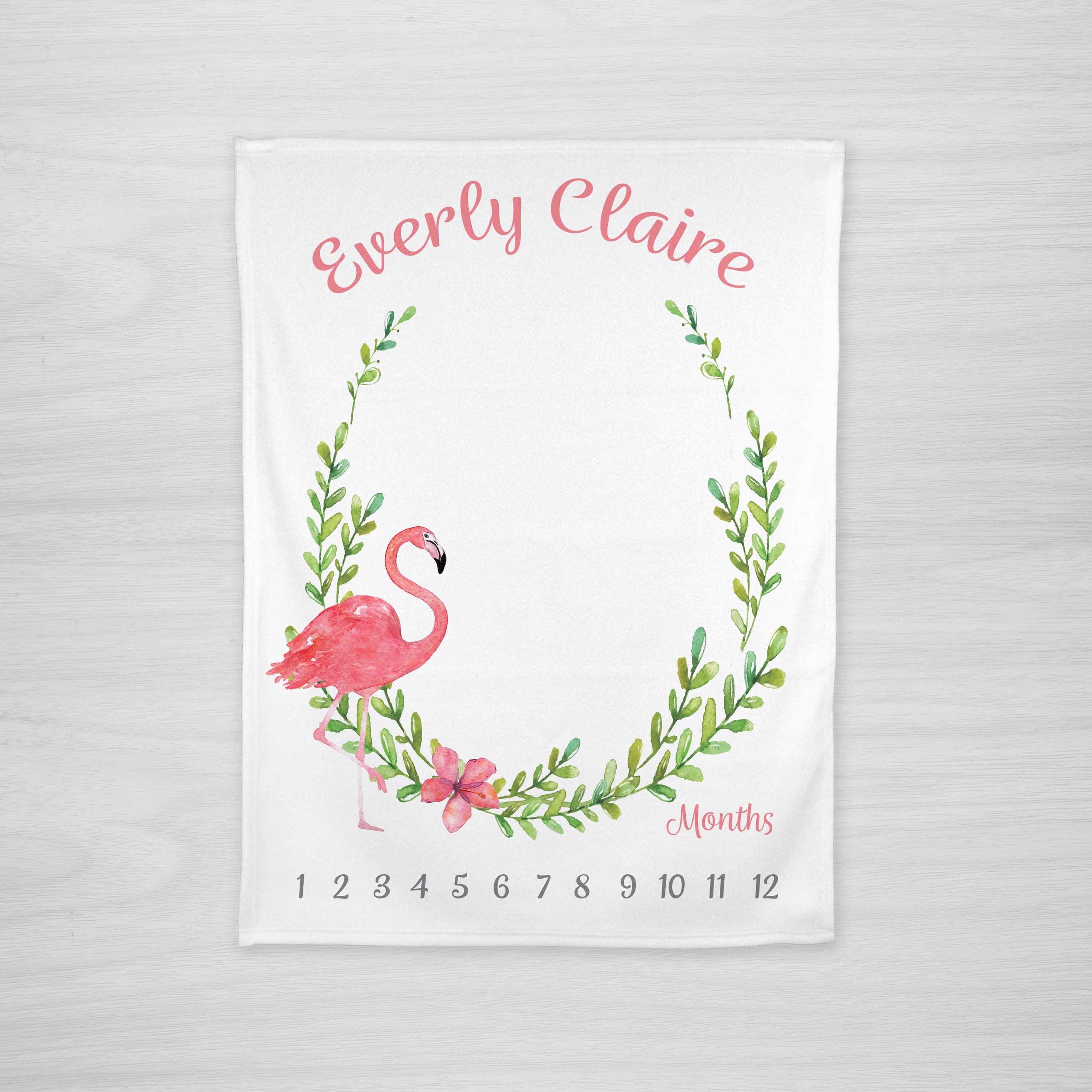Page De Garde Cahier Flamant Rose Couverture Milestone Baby Month Flamant rose Aquarelle - Etsy France