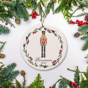 Nutcracker Christmas Ornament, Personalized Ornament Gift, Perfect keepsake gift for Child