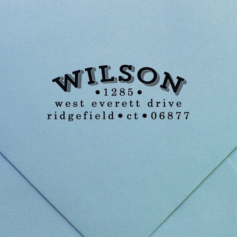 Personalized Return Address Stamp design #18 by Pipsy Wood or Self-Inking