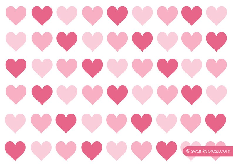 Valentine's Day Party Invitation three hearts Fun 2-sided Design on premium cardstock image 3
