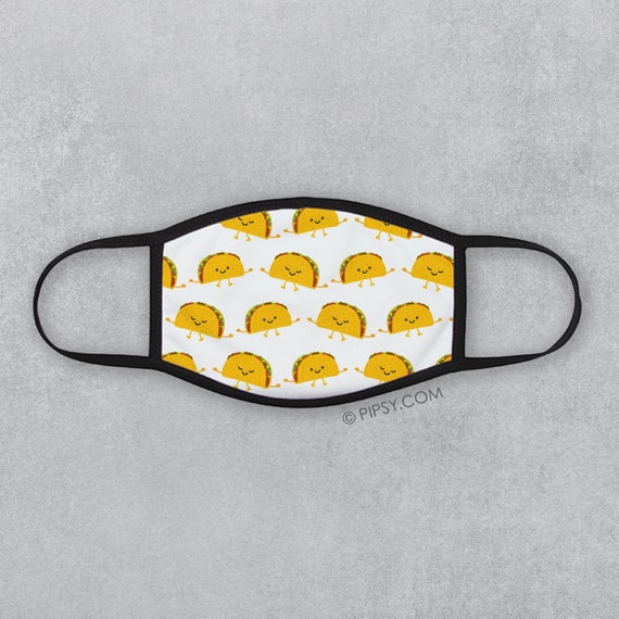 Taco people face mask in both adult and child sizes, two layers Il_570xn