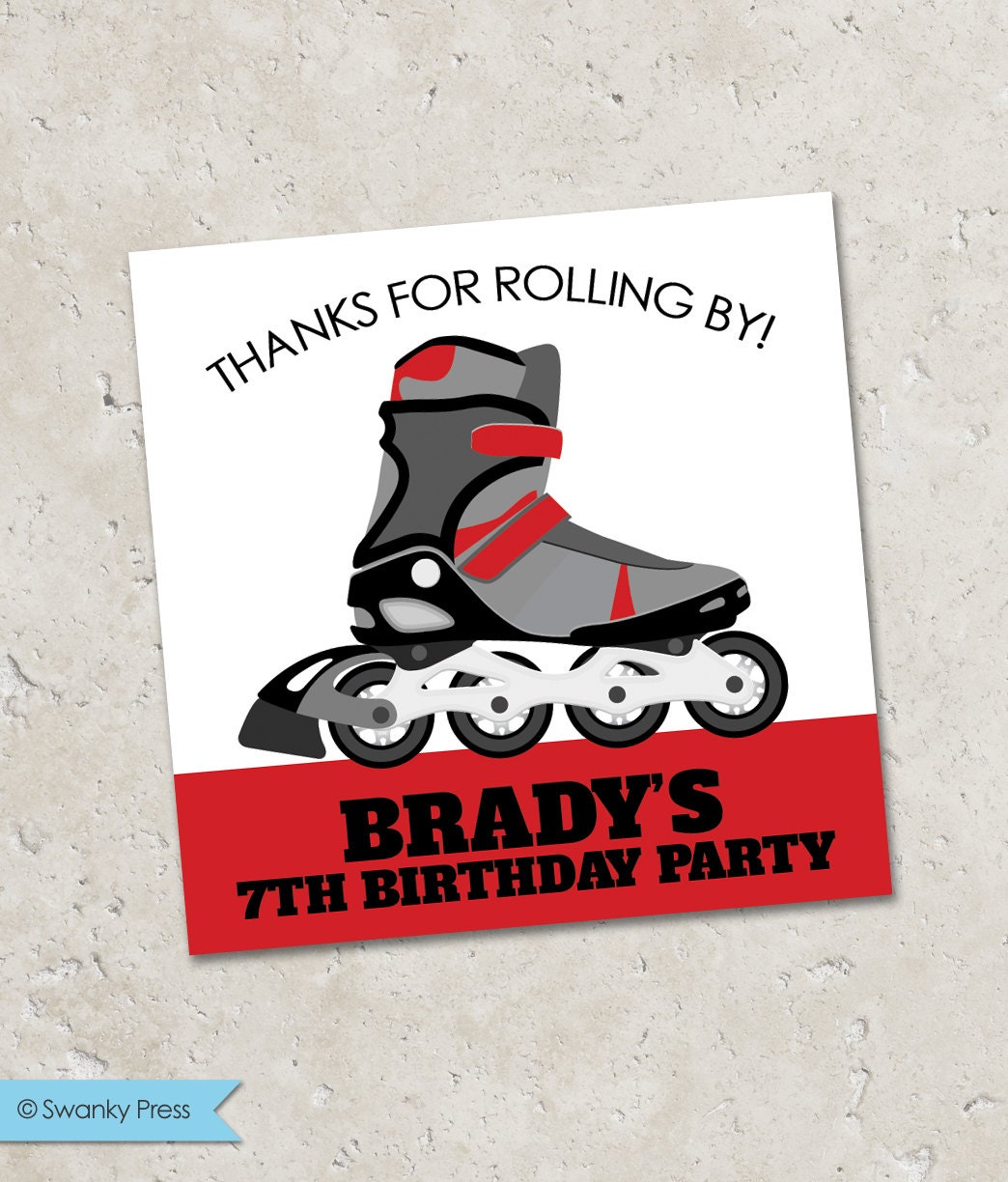 Stickers and Gift Tags . Roller skating or Roller blading Etsy