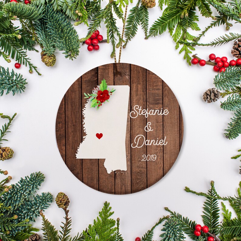 Mississippi State Christmas Ornament New House University Etsy
