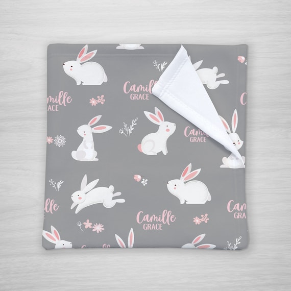 Fleece bunny blanket sale